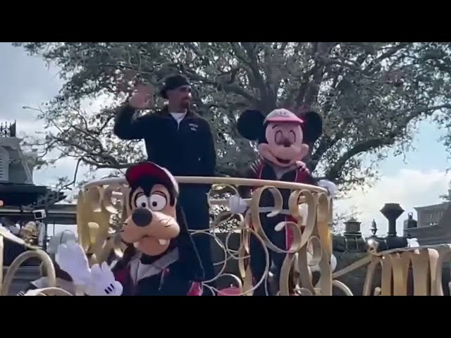 Philadelphia Eagles QB Jalen Hurts celebrates Super Bowl win at Disney World