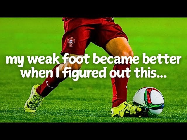 how I improved my weak foot in soccer (in only 1 day)