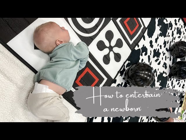 How to entertain a newborn baby | 0-3 months baby playtime ideas