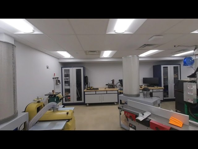 Northern Virginia Community College Fab Lab - Woodshop 3D Walkthrough