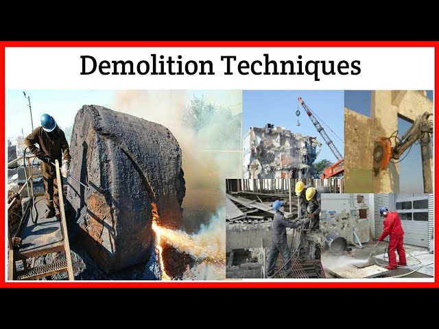 What is Demolition|| All Building Demolition Techniques | Full Explained || Techio Civil