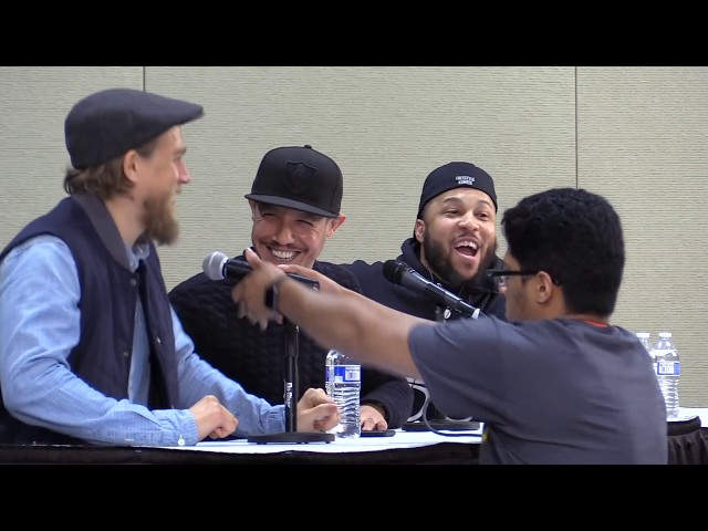 Charlie Hunnam and Theo Rossi from ‘Sons of Anarchy’ at Motor City Comic Con