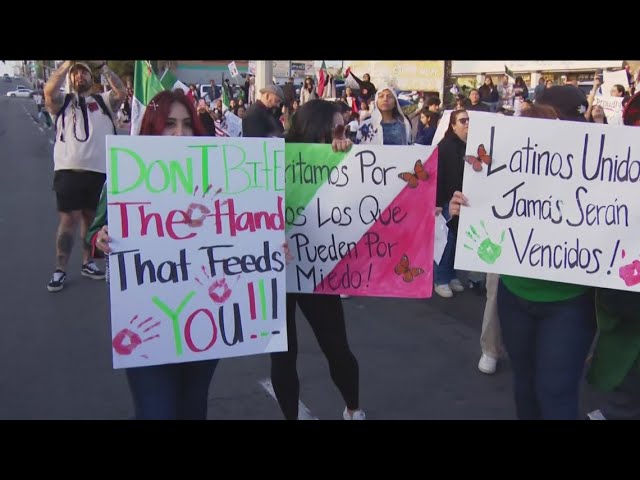 Protesters in National City unify, supporting immigrants