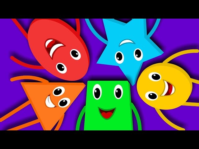 Five Little Shapes | Nursery Rhymes