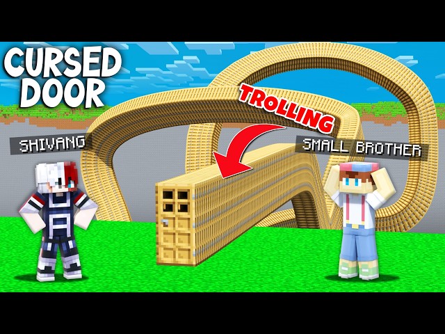 TROLLING MY BROTHER WITH SECRET ILLEGAL BASE IN MINECRAFT!!