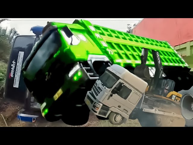 Truk Joget Lucu, Bus Oleng, Dump Truck Dance Funny, Tebak Gambar, Ajojing