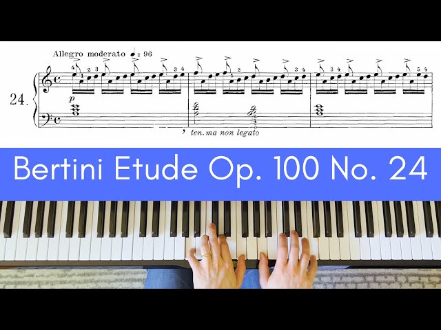 Bertini: Etude Op. 100 No. 24