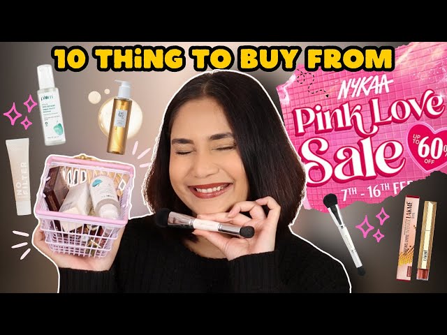 10 things you can get from NYKAA PINK LOVE SALE  | Nykaa Sale Recommendations | upto 60% off