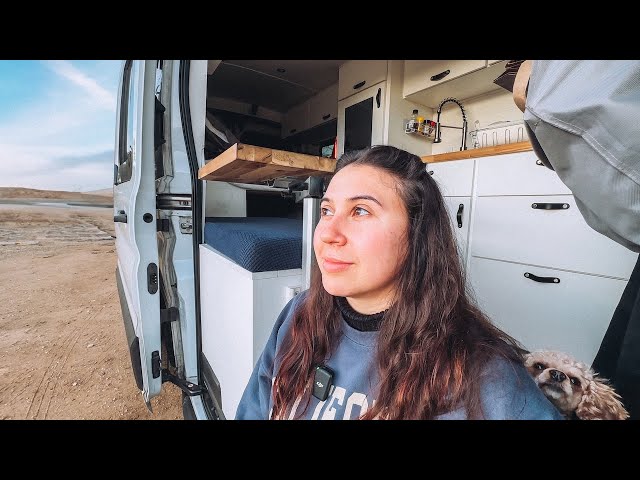 SOLO FEMALE CAR CAMPER takes on NOMAD living with my dog | Van Life Girlies