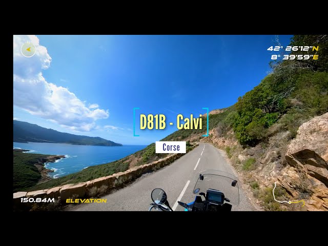 Best Motorcycle Road Trip: Corsica 12 - road D81B to Calvi