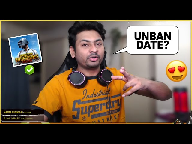 PUBG MOBILE UNBAN IN INDIA - UNBAN DATE ?