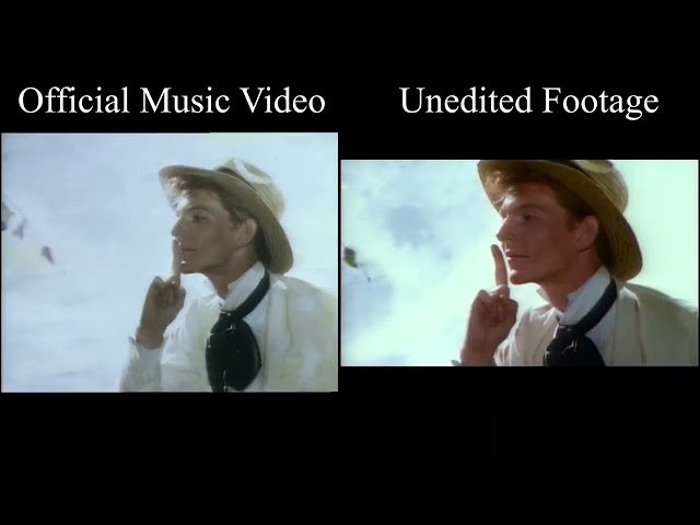 Enya - Caribbean Blue (Music Video vs Unedited Footage Comparison)