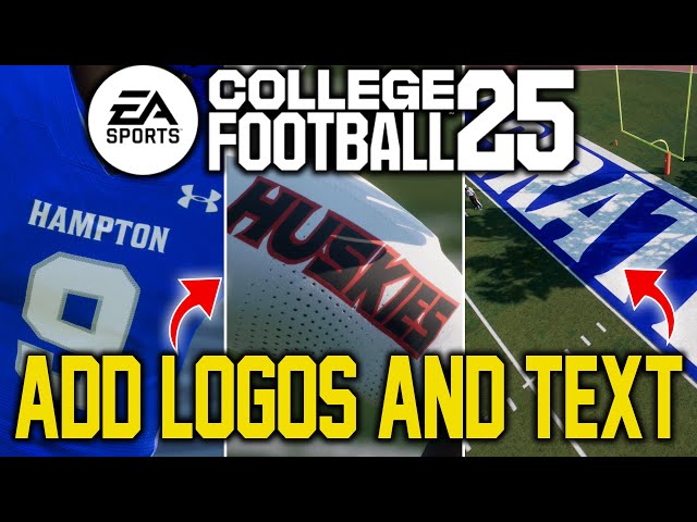 College Football 25: How To Add Logos and Text To Teambuilder Using Photoshop