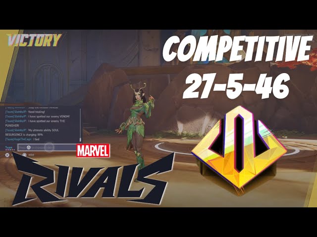 Marvel Rivals Competitive GOLD II Mantis 27-5-46 GET INTO GOLD I Season 0