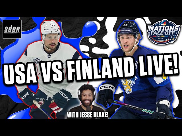 USA vs Finland 4 Nations Face-Off Game LIVE w/ Jesse Blake