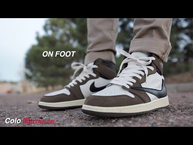 Nike Air Jordan Travis Scott 1 On foot