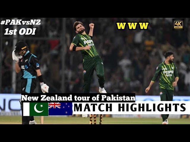 Pakistan vs New Zealand 1st ODI Match highlights [Tri series Pak vs NZ 2025 1st ODI highlights