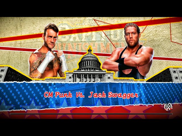 CM Punk Vs Jack Swagger - One One One Full Match | WWE 2k15