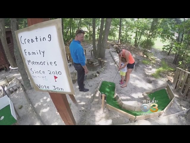 Medford Lakes Teen Builds Mini-Golf Course In Backyard