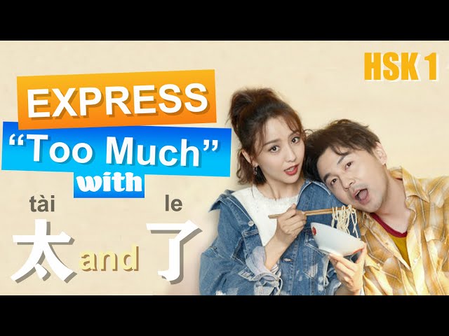 Learn Chinese grammar with Movies: Expressing "too much" with 太&了/HSK1/Basic Chinese A1/How to use 了