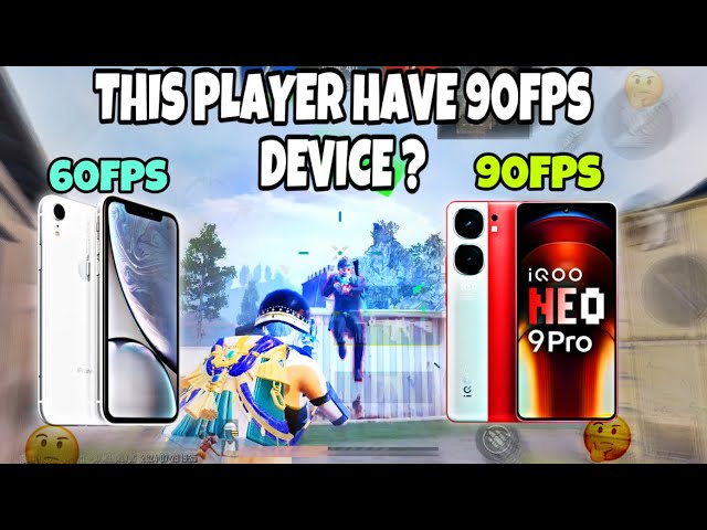 IPHONE XR VS IQOO NEO 9 PRO 5g 60FPS VS 90 FPS 1v1 BATTLE 🔥