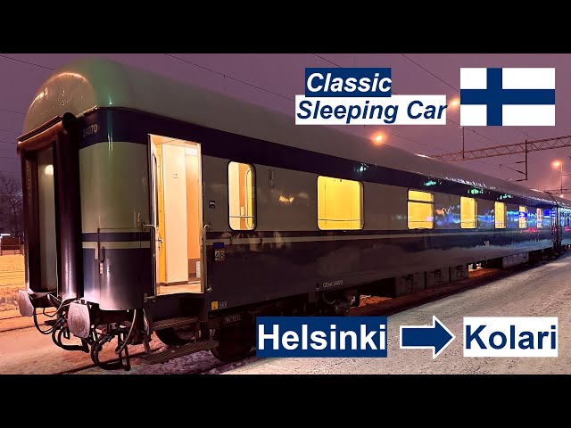 Finnish Night Train Helsinki - Kolari in Classic Sleeping Car (part 1: Helsinki - Tampere - Oulu)