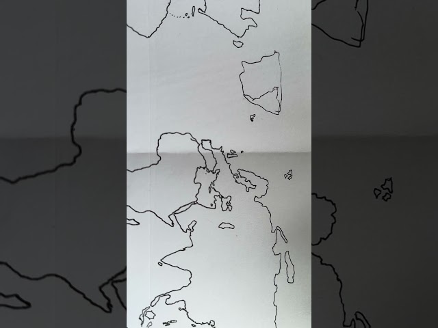 Drawing world map day 6 #mapper #worldmapdrawing #mapcreation