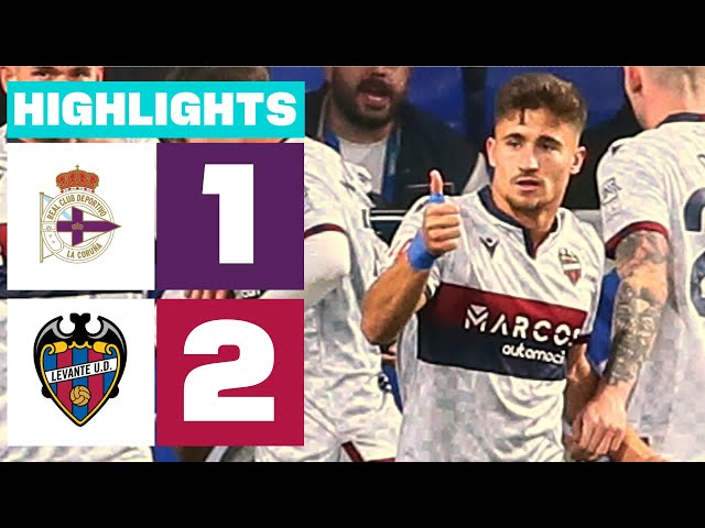 RC DEPORTIVO 1 - 2 LEVANTE UD I HIGHLIGHTS LALIGA HYPERMOTION