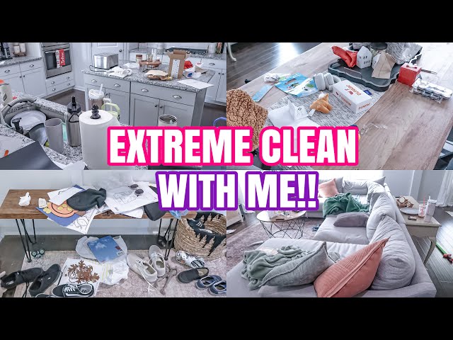 EXTREME CLEANING MOTIVATION 2024 | MESSY HOUSE TRANSFORMATION | REAL LIFE MESS