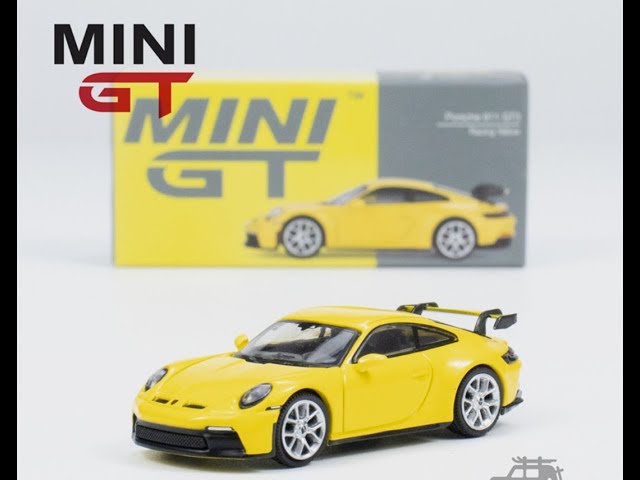 MINI GT 1:64 Porsche 911 GT3 Racing Yellow