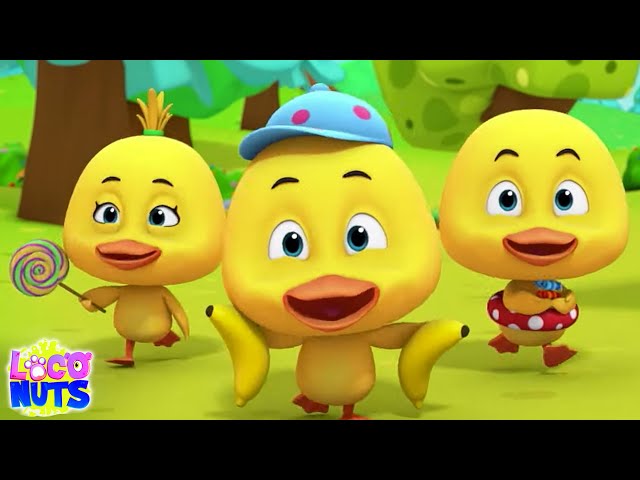 Five Little Ducks - Sing Along | Ducks Song For Kids | Nursery Rhymes and Baby Songs with Loco Nuts