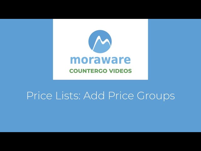 Price Lists Add Price Groups