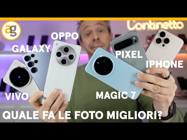 ECCO IL MIGLIOR CAMERAPHONE 2025! iPhone 16 Pro vs S25 ultra vs Pixel 9 e altri