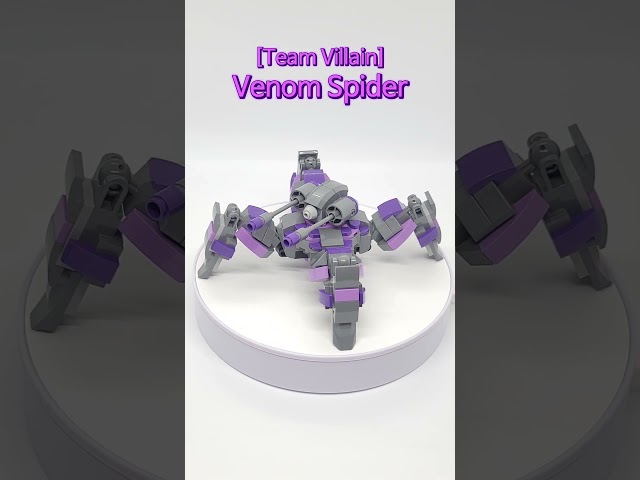 [ Team Villain ] Venom Spider (4 Legs & 2 Machine Gun) #shorts #brick #lego #mecha