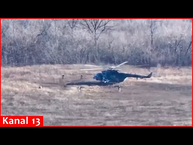 Russian helicopter, evacuation group brought to help the downed jet, are attacked by Ukrainian drone