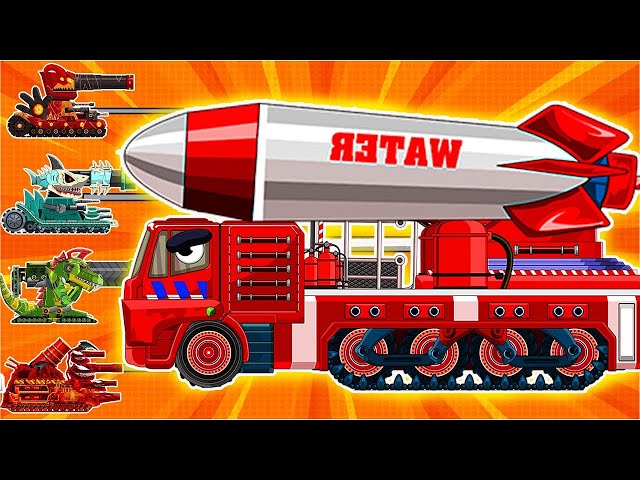 Soviet Executioner mode activated - the Fire Truck got a mega power | Cartoons about tanks