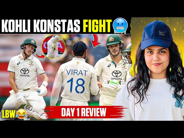 India vs Australia Day 1 Review😛| Lafda Hogya Kohli Vs Konstas Ka🥵| Siraj vs Labuschagne 🥶