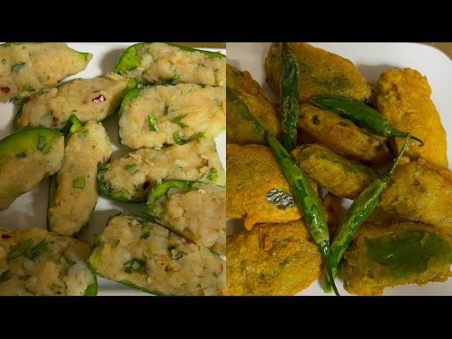 Ramadan Special iftaar  Recipe || Capsicum 🫑 Pakora || Crispy & Yummy 😋 😋