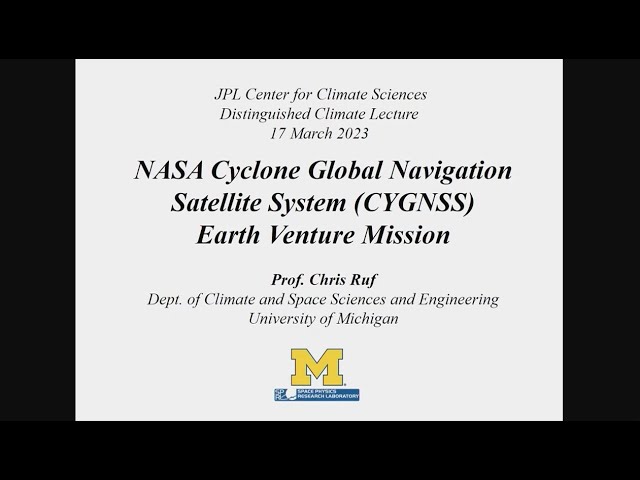 NASA Cyclone Global Navigation Satellite System (CYGNSS) Earth Venture Mission