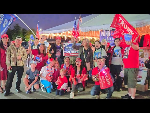 TRUMP MAGA RALLY 2024 (5)😎🇺🇸🤩🇺🇸EDEN CENTER, VA USA🇺🇸AMERICA♥️