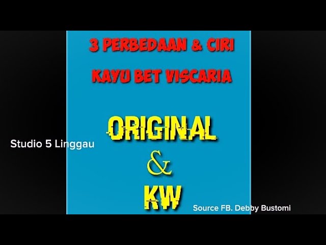 Cara Membedakan Kayu Bet VISCARIA ORIGINAL Vs KW