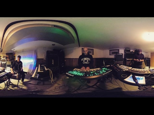 360 video synth jam, Roland System 8, Korg Minilogue, Arp Odyssey, Arturia Drumbrute, synthesizers