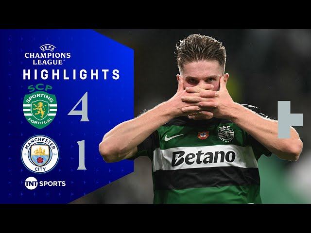 Gyökeres Hat-Trick DESTROYS Man City! 🔥 | Sporting 4-1 Man City | UEFA Champions League Highlights