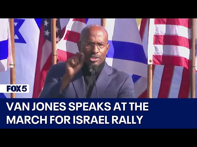 Van Jones speaks at the March for Israel rally in DC "I’m a peace guy, I pray for peace."