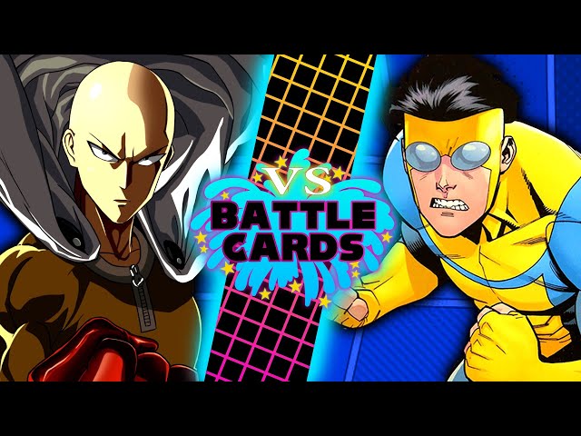 Saitama VS Invincible (One Punch Man VS Image Comics) - VS Battle Cards