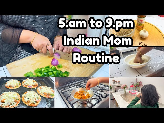 Morning 5.am To 9.pm INDIAN Mom Routine/Home Remedy For Cold & Cough/Kids Tiffin Idea/Pizza Recipe