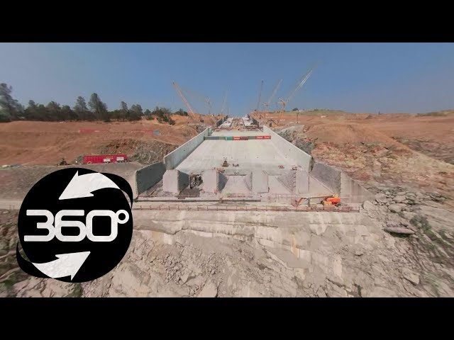 Oroville Spillway 360 Flyover August 10, 2018