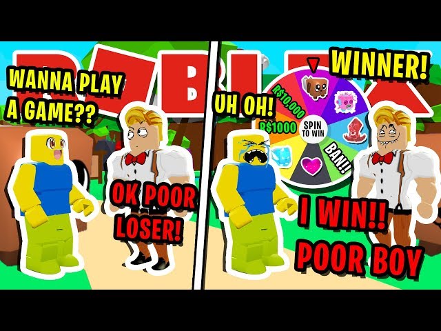 NOOB DISGUISE TROLLING!! *MYSTERY* WHEEL BULLY BAN OR WIN SECRET PET IN ROBLOX BUBBLEGUM SIMULATOR!!