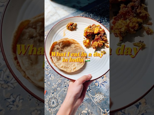 What I eat in a day in India 🇮🇳(pt-1) #shorts #indianfood #whatieatinaday #vegetarian