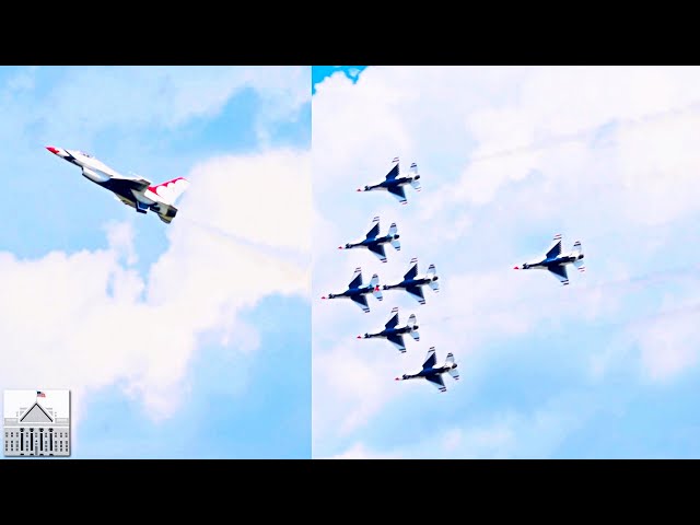 USAF Thunderbirds WOW Crowd at 2024 Charleston Airshow